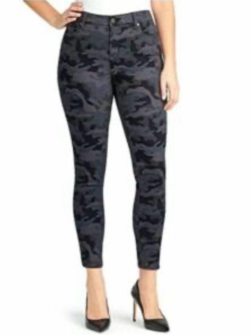 Levi's Black & Gray Camo Skinny Pull-on pants